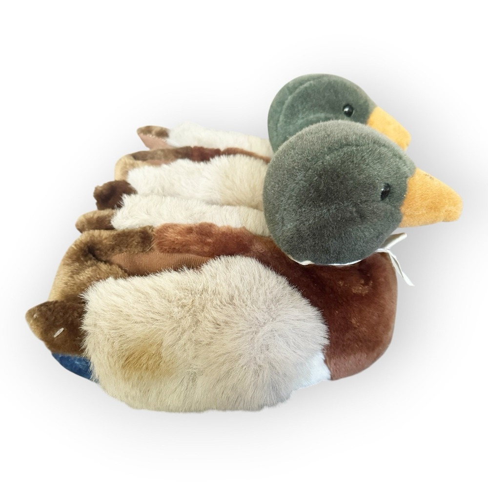 Bambino mallard duck plush slippers Adult Size